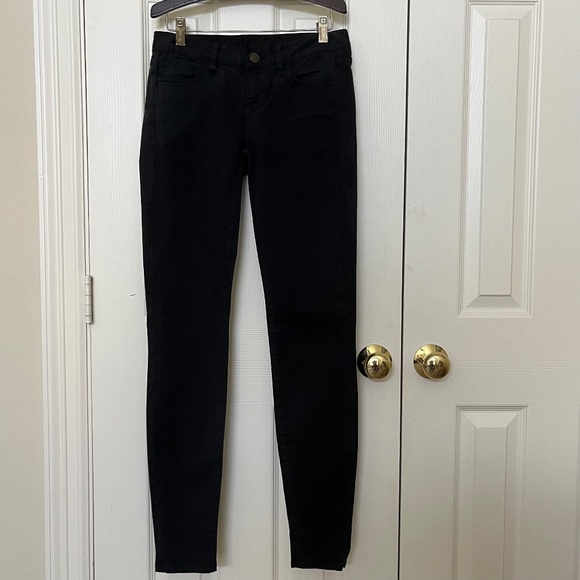 J. Crew Dark Charcoal Gray Toothpick Jeans (Size 25) - Picture 2 of 9